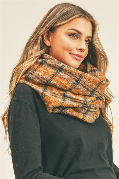 PLAID INFINITY SCARF