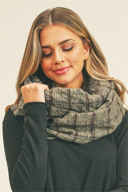 PLAID INFINITY SCARF