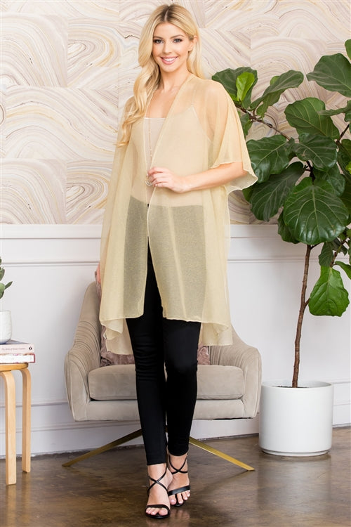 SOLID LUREX KIMONO GOLD (NOW $3.75 ONLY!)
