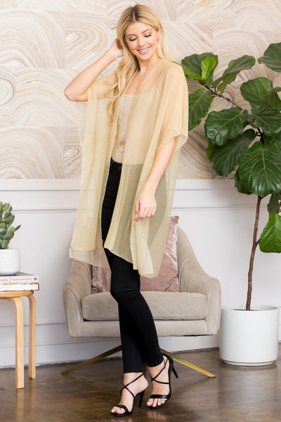 SOLID LUREX KIMONO GOLD (NOW $3.75 ONLY!)