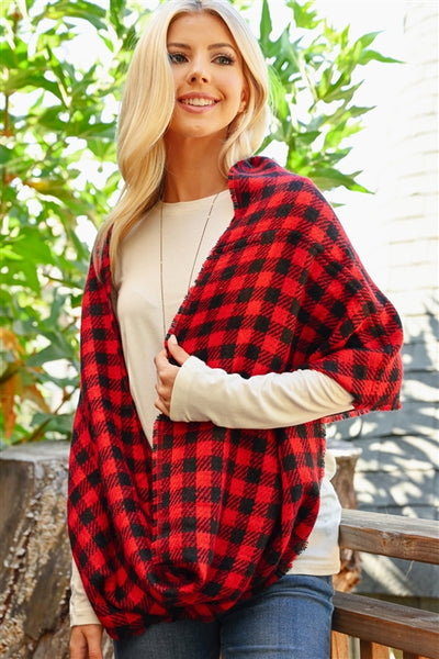 BUFFALO PLAID INFINITY SCARF/6PCS (NOW $3.50 ONLY!)