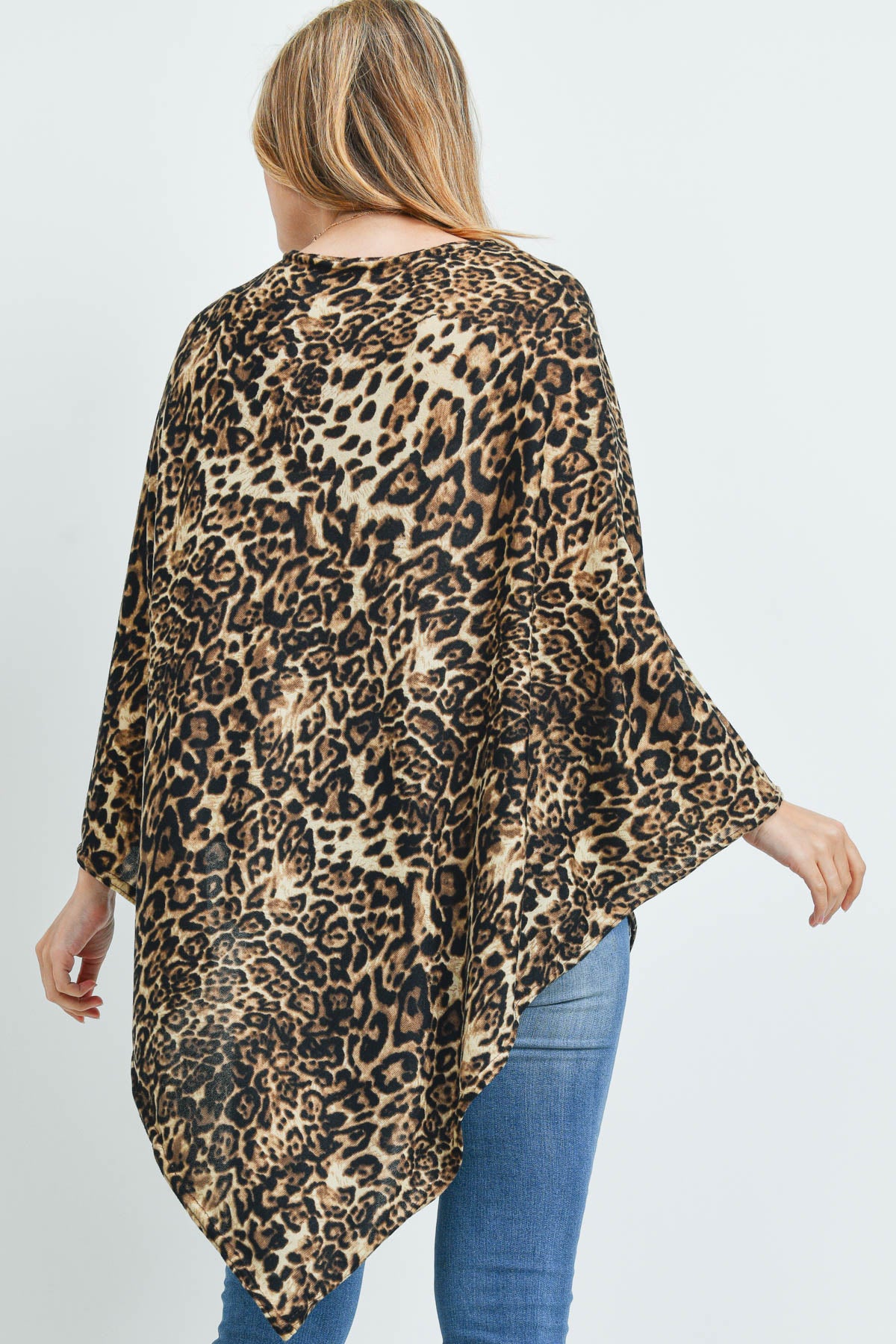 ALL YEAR ROUND LEOPARD PONCHO/6PCS (NOW $3.75 ONLY!)