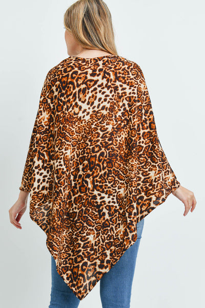 ALL YEAR ROUND LEOPARD PONCHO/6PCS (NOW $3.75 ONLY!)