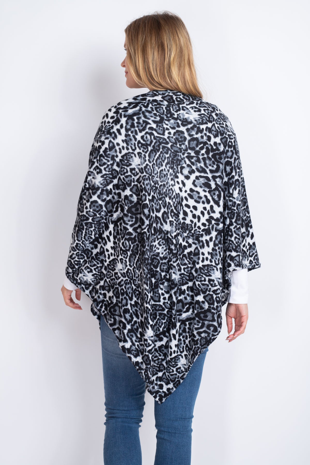 ALL YEAR ROUND LEOPARD PONCHO/6PCS (NOW $3.75 ONLY!)