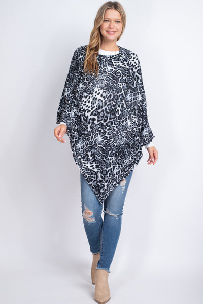 ALL YEAR ROUND LEOPARD PONCHO/6PCS (NOW $3.75 ONLY!)