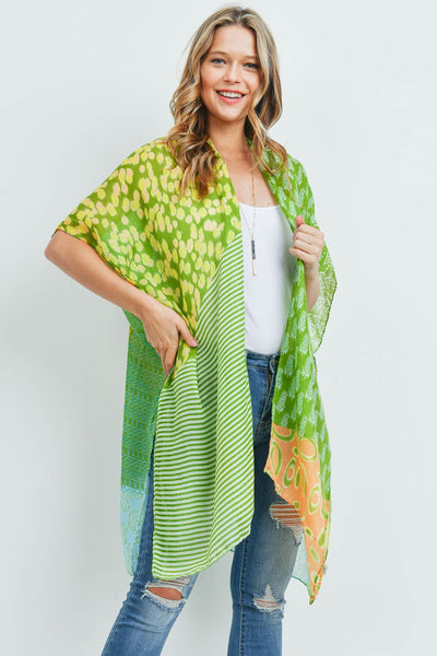 MIXED PATTERN KIMONO (NOW $3.75 ONLY!)