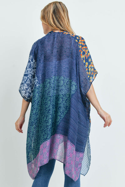 MIXED PATTERN KIMONO (NOW $3.75 ONLY!)