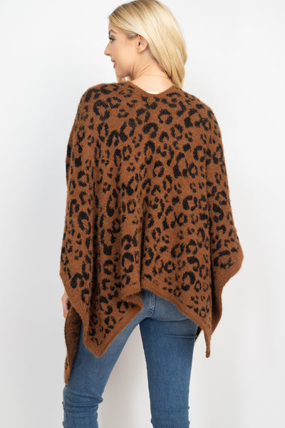 LEOPARD PRINT PONCHO (NOW $10.75 ONLY!)