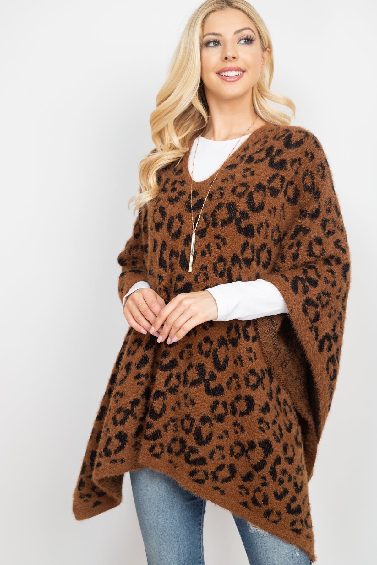 LEOPARD PRINT PONCHO (NOW $10.75 ONLY!)