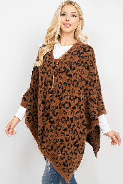 LEOPARD PRINT PONCHO (NOW $10.75 ONLY!)