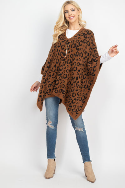 LEOPARD PRINT PONCHO (NOW $10.75 ONLY!)