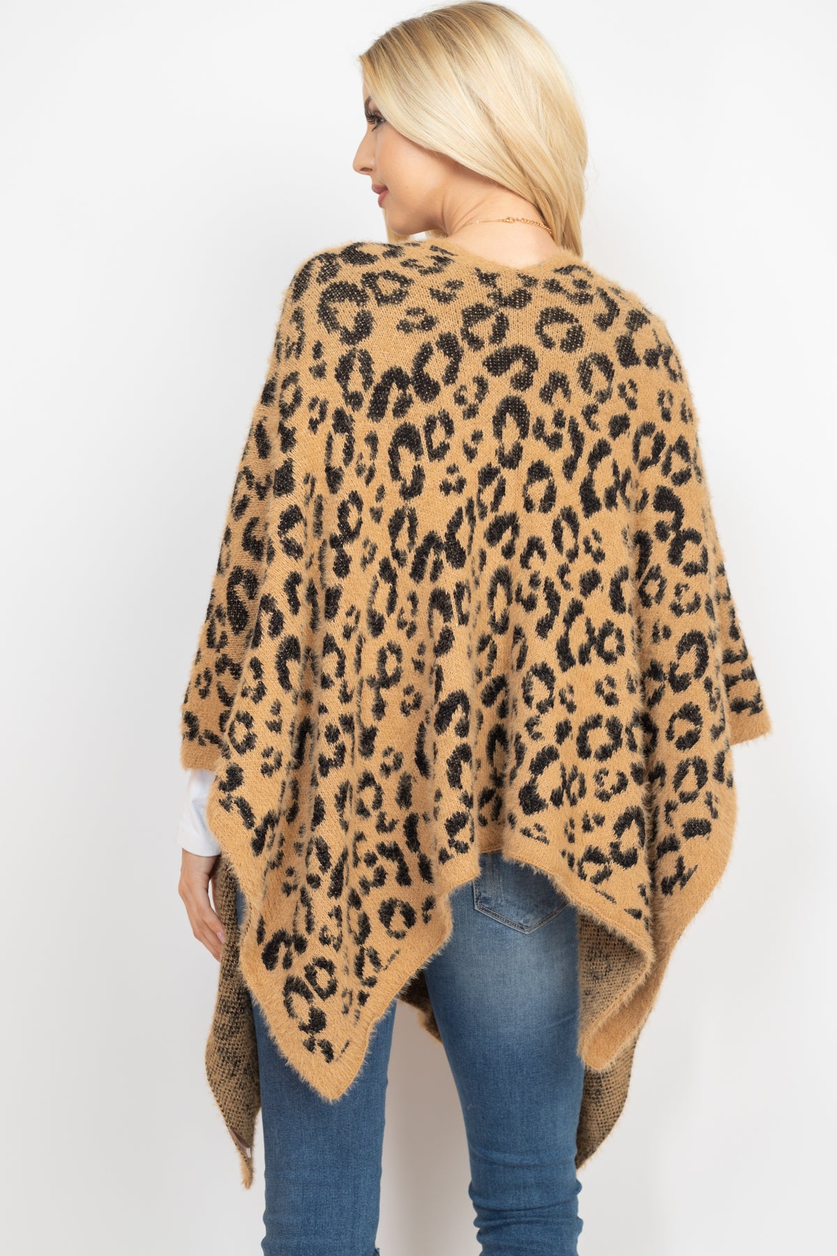 LEOPARD PRINT PONCHO (NOW $10.75 ONLY!)