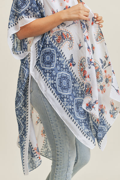 PAISLEY FLOWER KIMONO