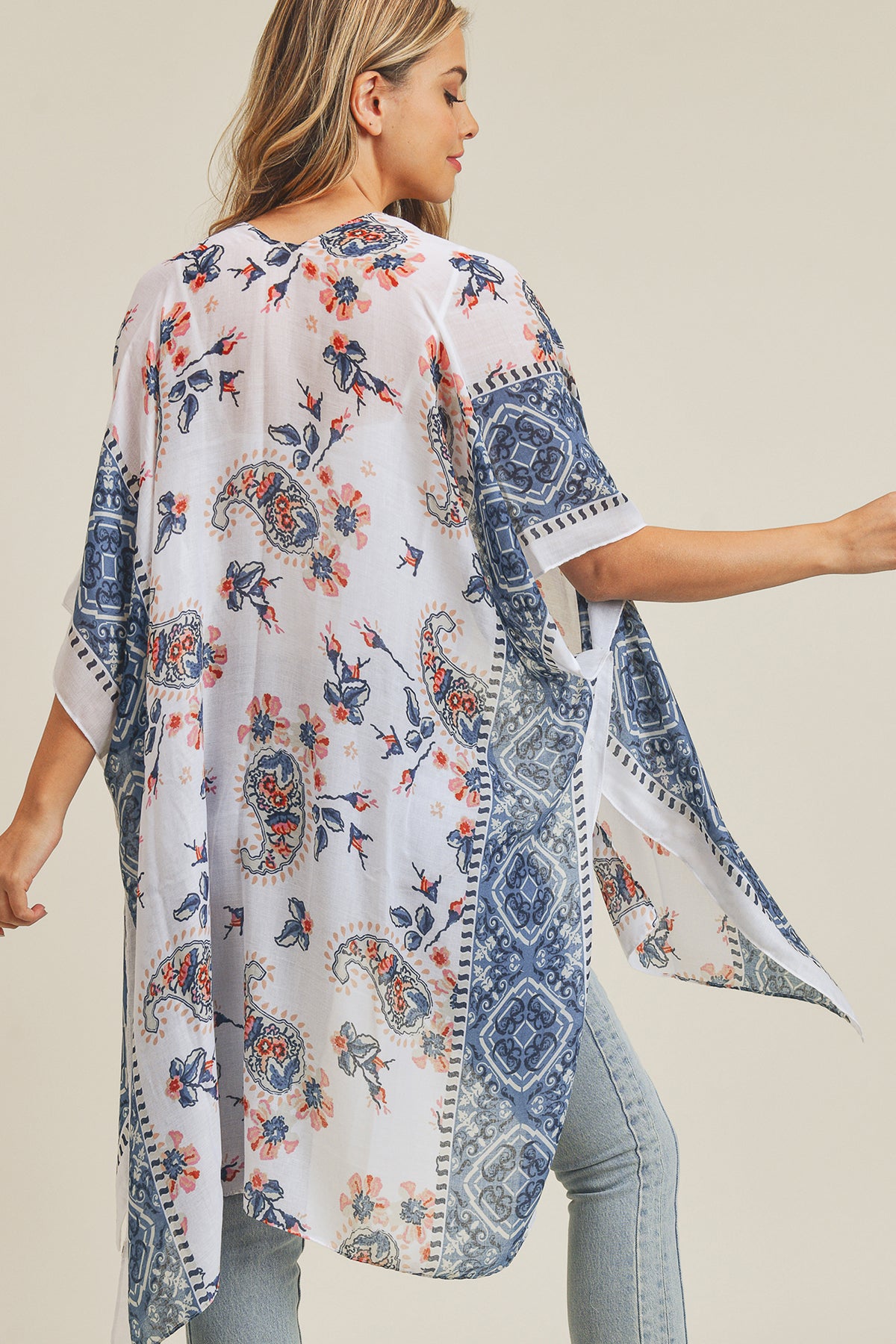 PAISLEY FLOWER KIMONO