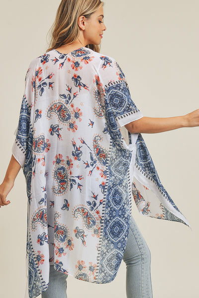 PAISLEY FLOWER KIMONO
