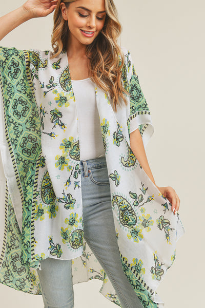 PAISLEY FLOWER KIMONO