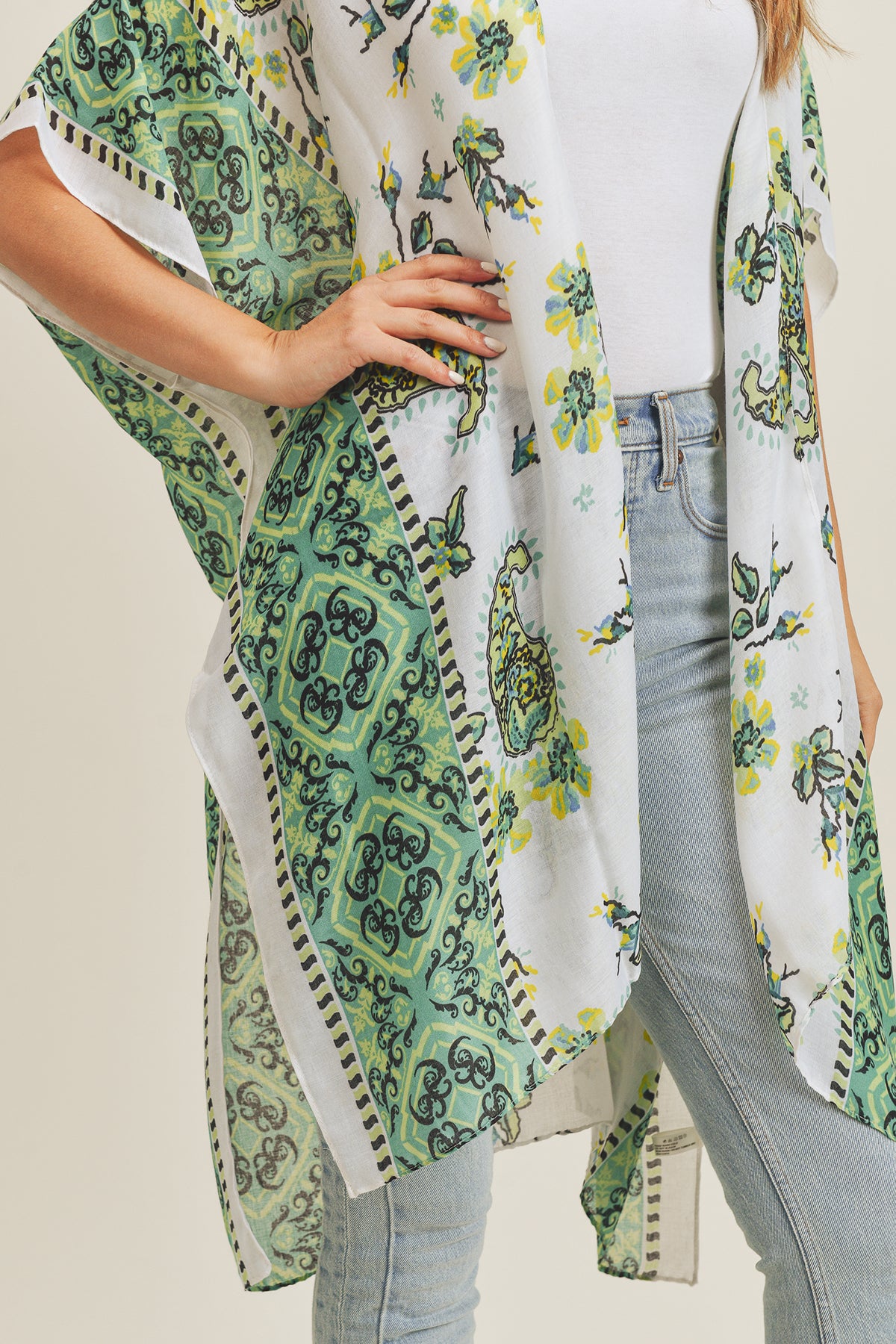 PAISLEY FLOWER KIMONO