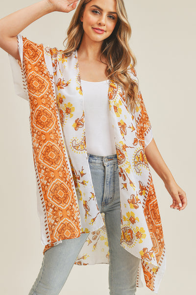 PAISLEY FLOWER KIMONO