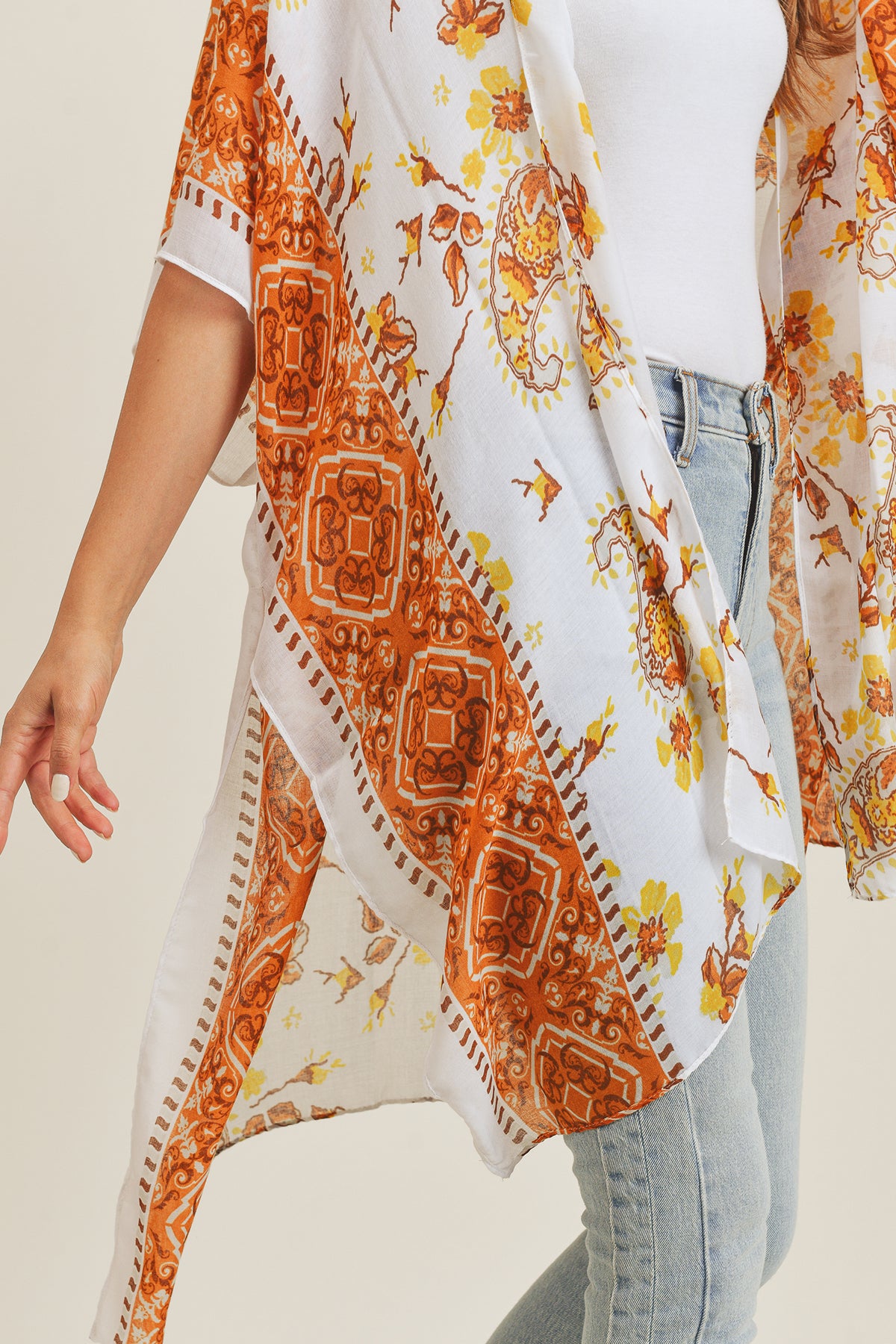 PAISLEY FLOWER KIMONO