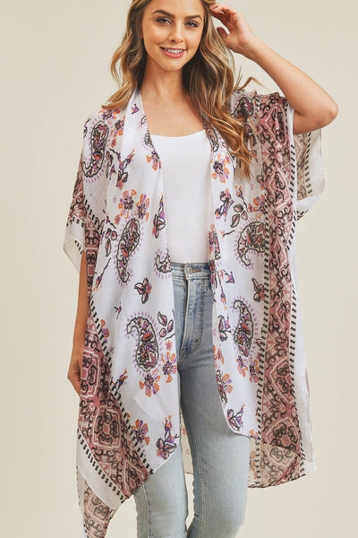 PAISLEY FLOWER KIMONO