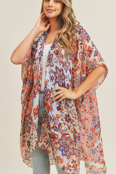 MULTI FLOWER KIMONO
