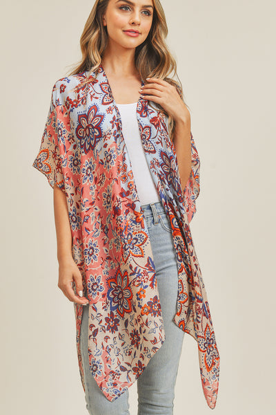 MULTI FLOWER KIMONO