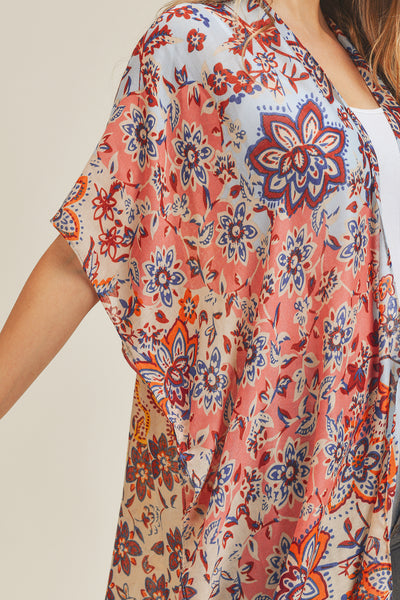 MULTI FLOWER KIMONO
