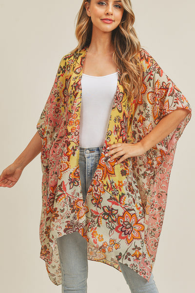 MULTI FLOWER KIMONO