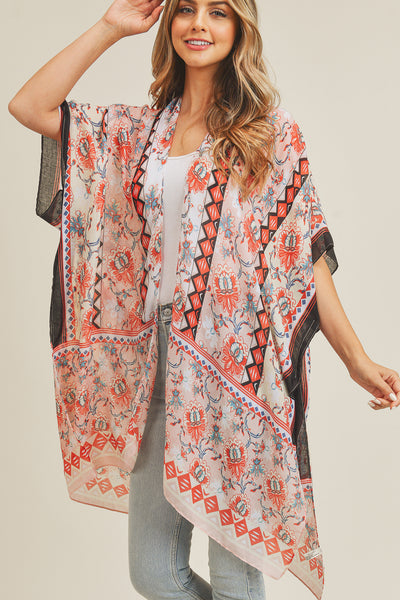 FLOWER PATTERN KIMONO