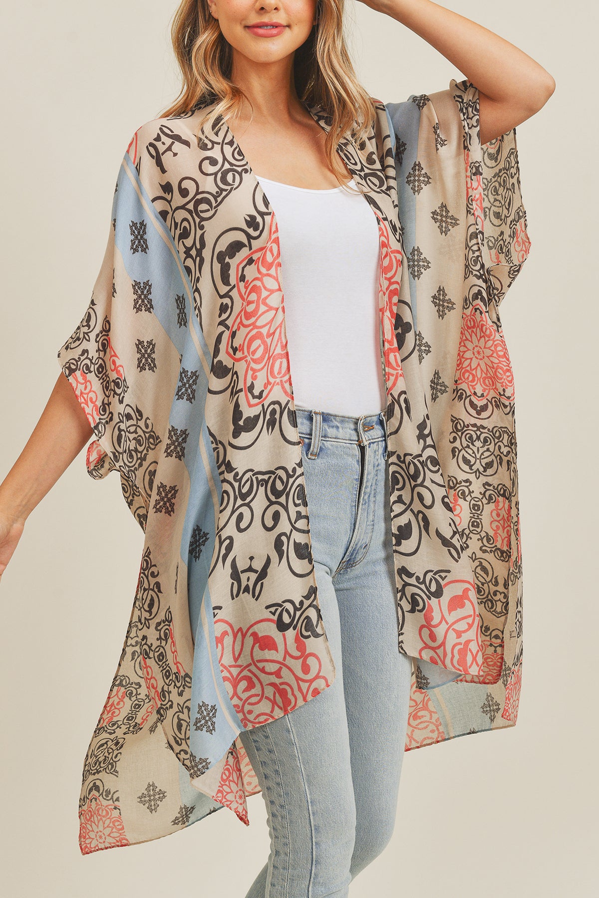 BOHEMIAN PATTERN KIMONO