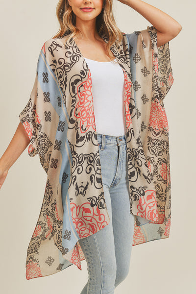 BOHEMIAN PATTERN KIMONO