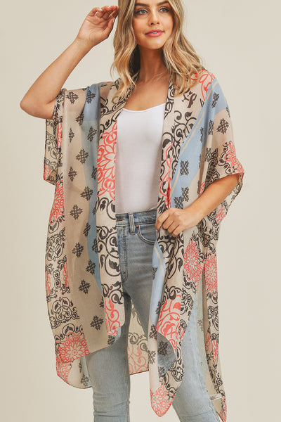 BOHEMIAN PATTERN KIMONO