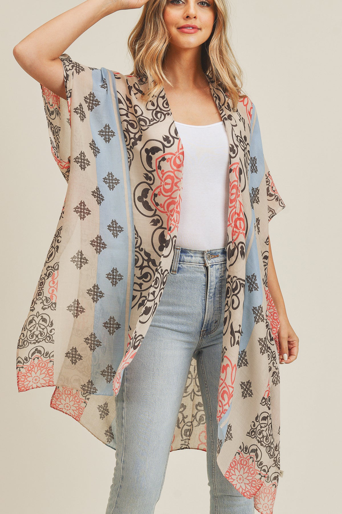 BOHEMIAN PATTERN KIMONO