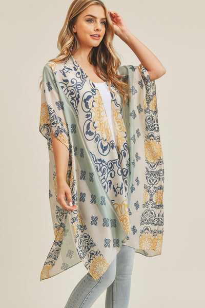 BOHEMIAN PATTERN KIMONO