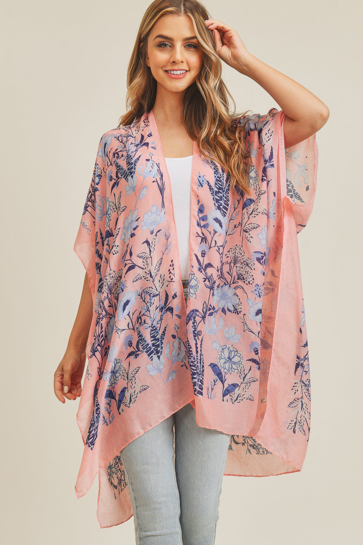 FLOWER PATTERN KIMONO