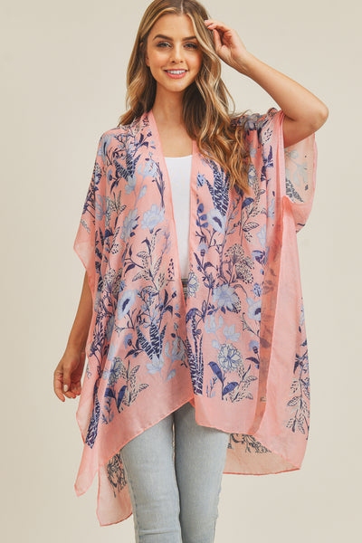 FLOWER PATTERN KIMONO