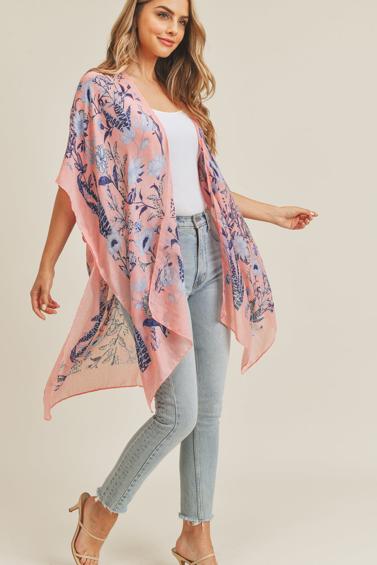 FLOWER PATTERN KIMONO