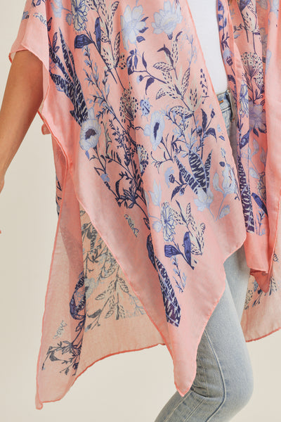 FLOWER PATTERN KIMONO