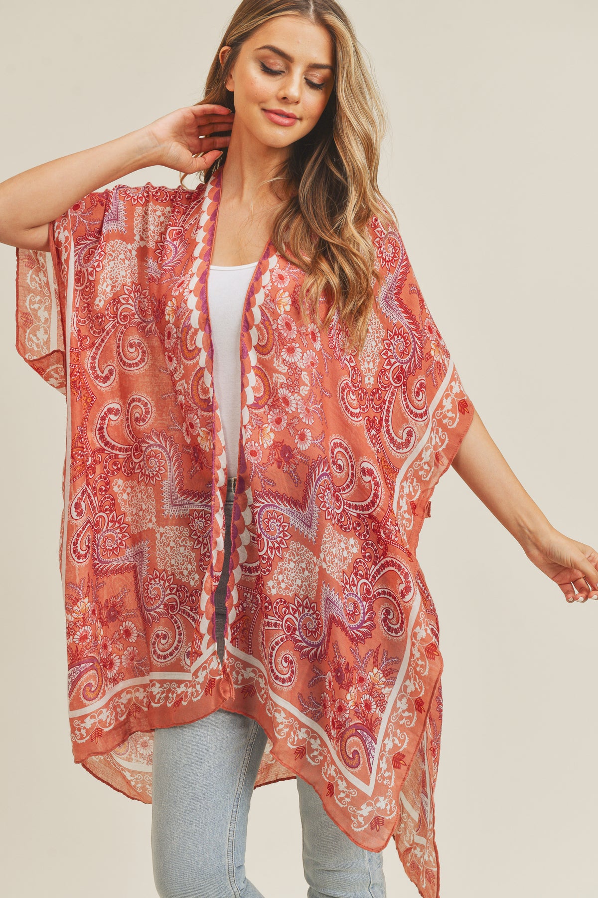 BOHEMIAN PATTERN KIMONO
