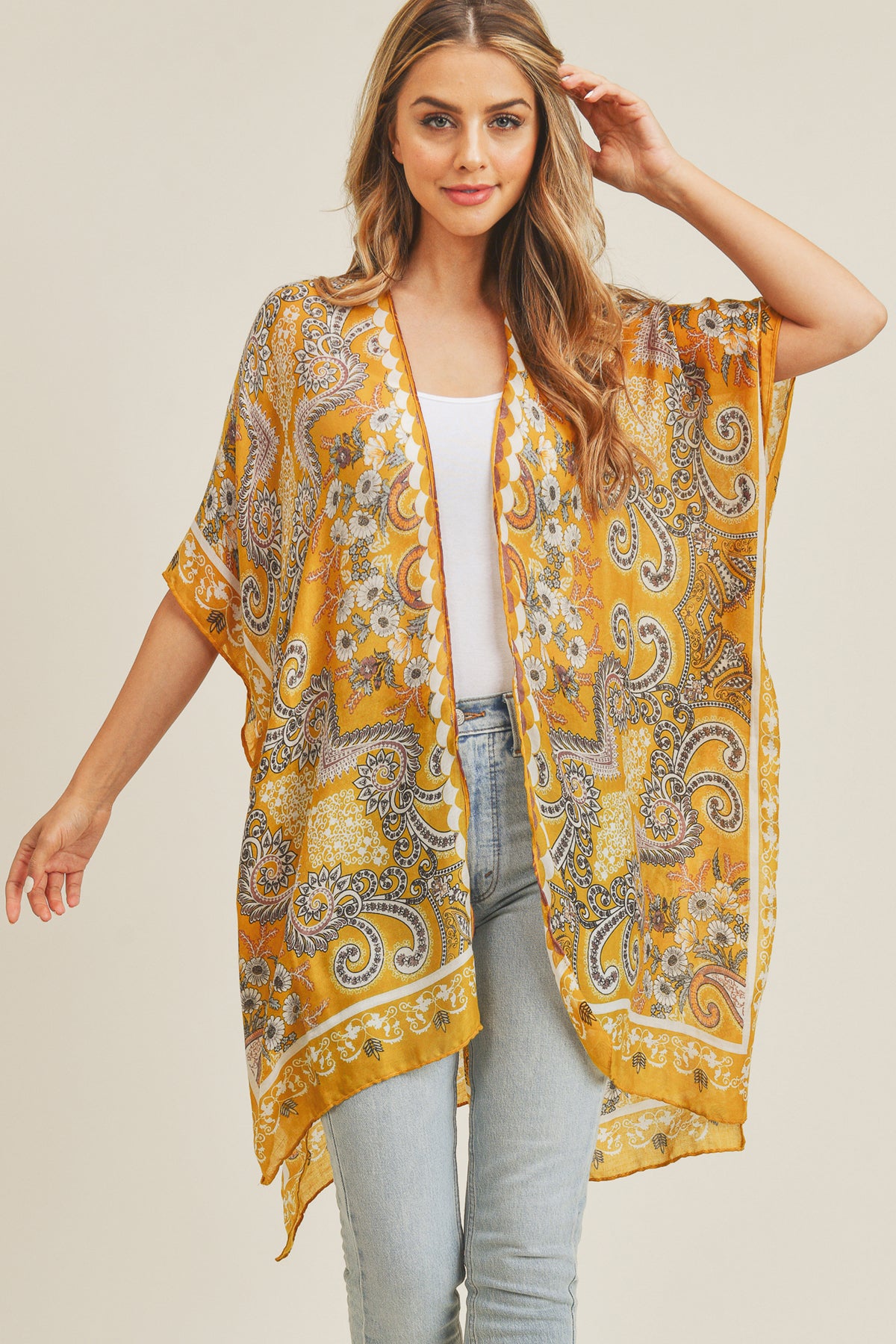 BOHEMIAN PATTERN KIMONO