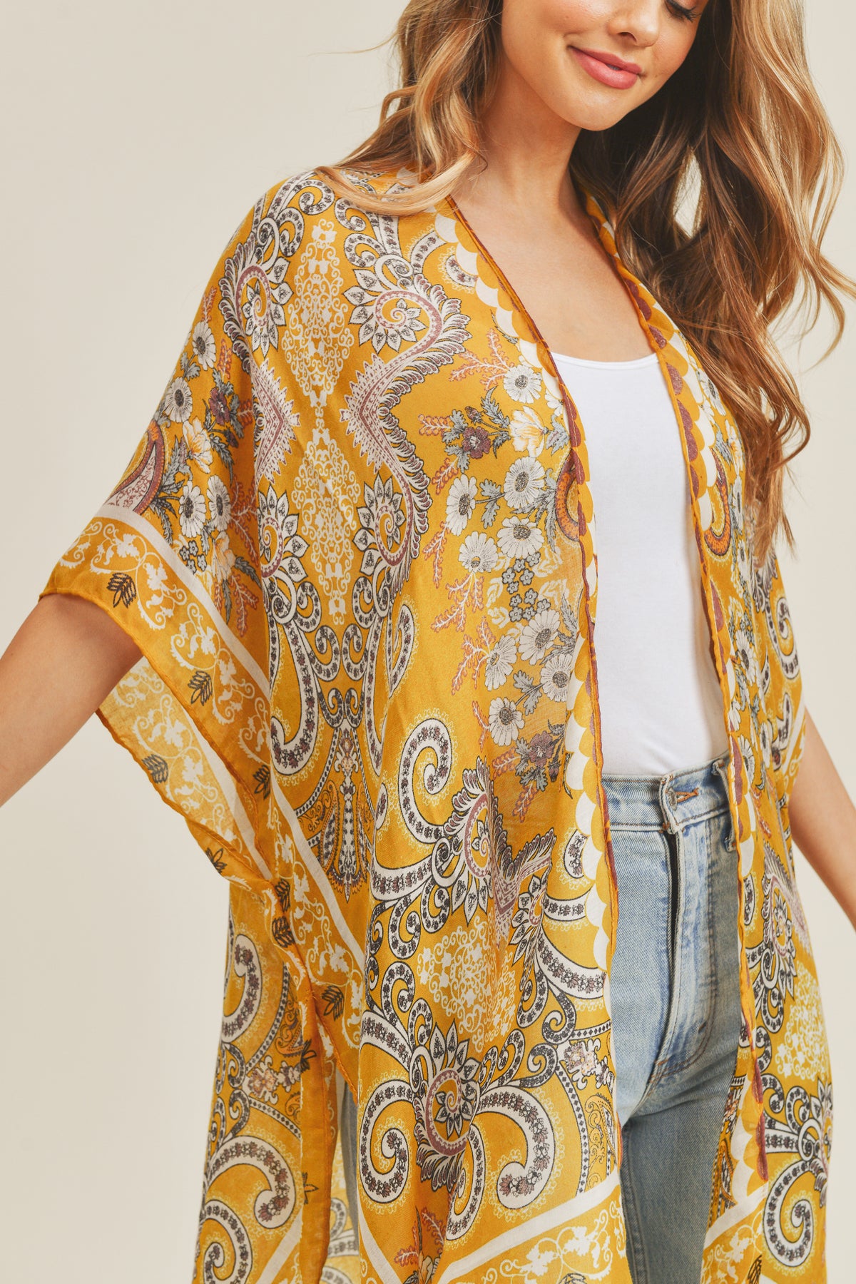 BOHEMIAN PATTERN KIMONO