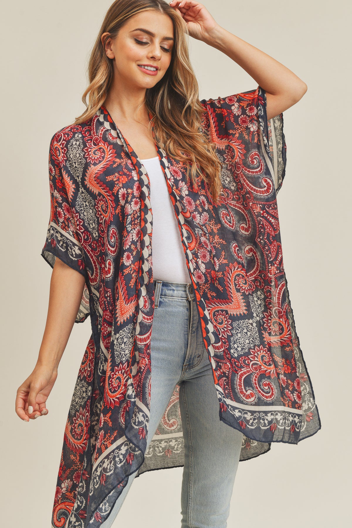 BOHEMIAN PATTERN KIMONO