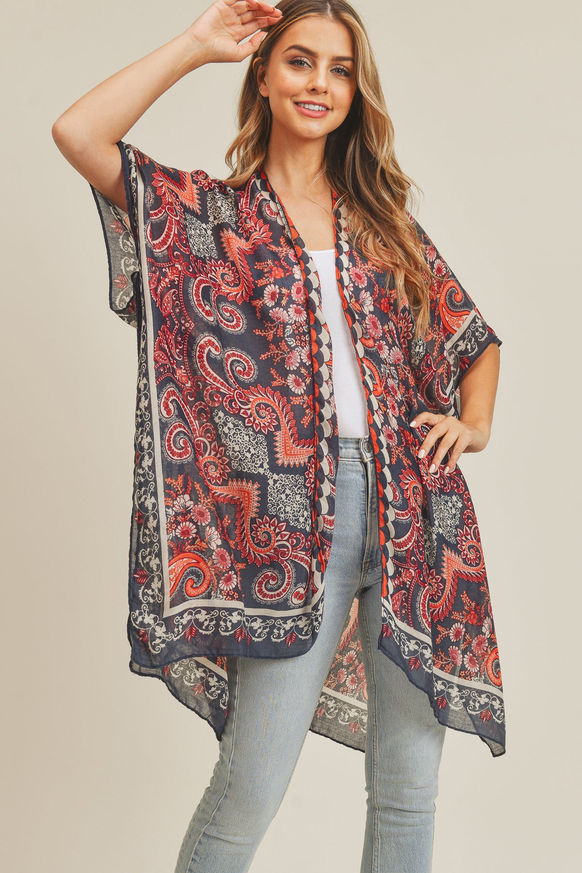BOHEMIAN PATTERN KIMONO