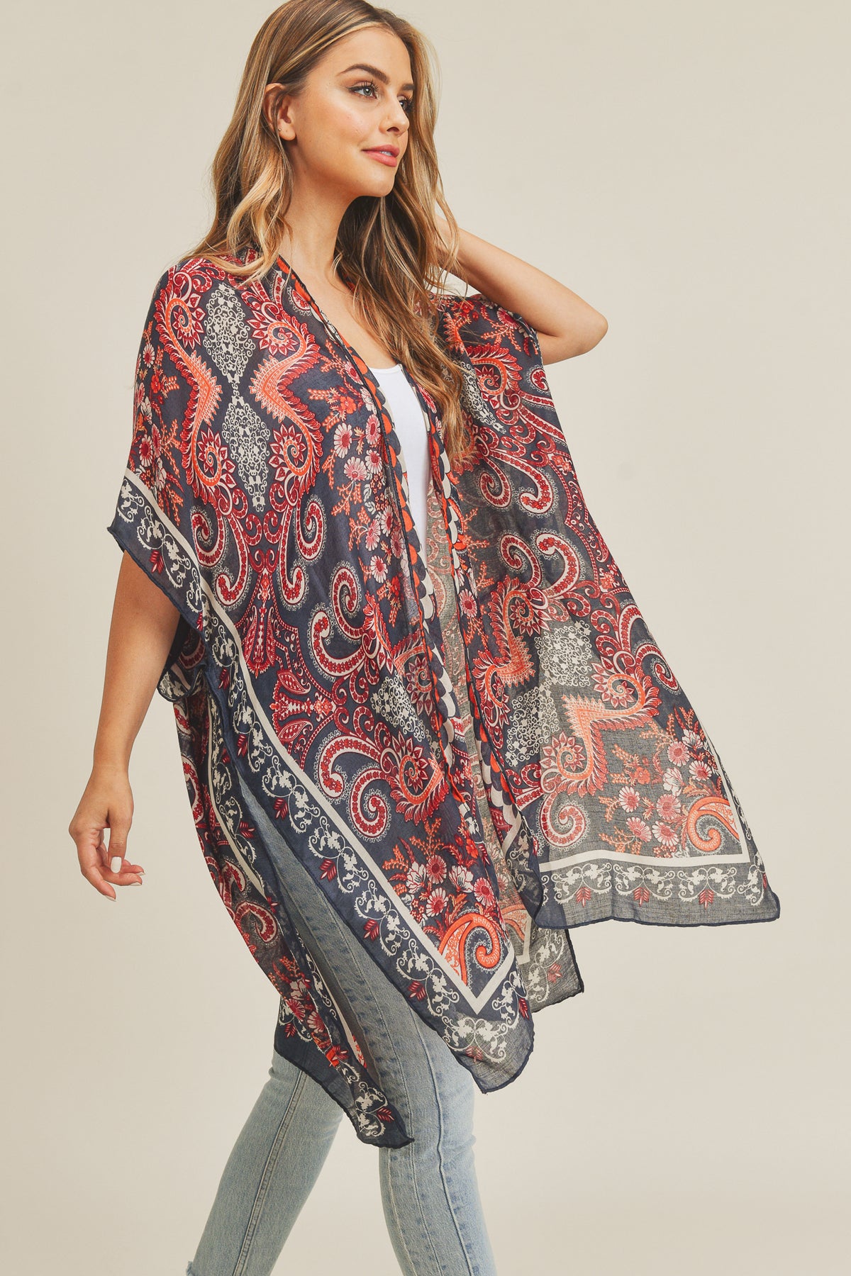 BOHEMIAN PATTERN KIMONO