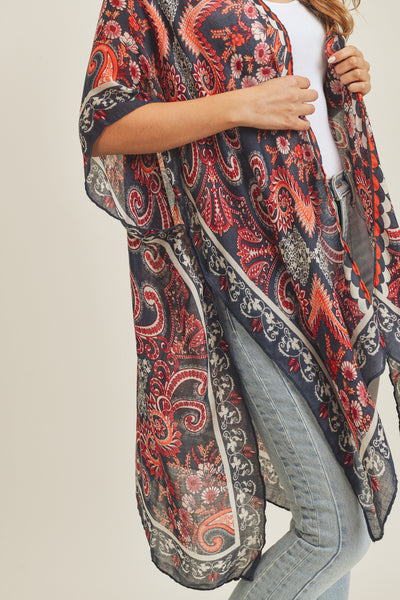 BOHEMIAN PATTERN KIMONO