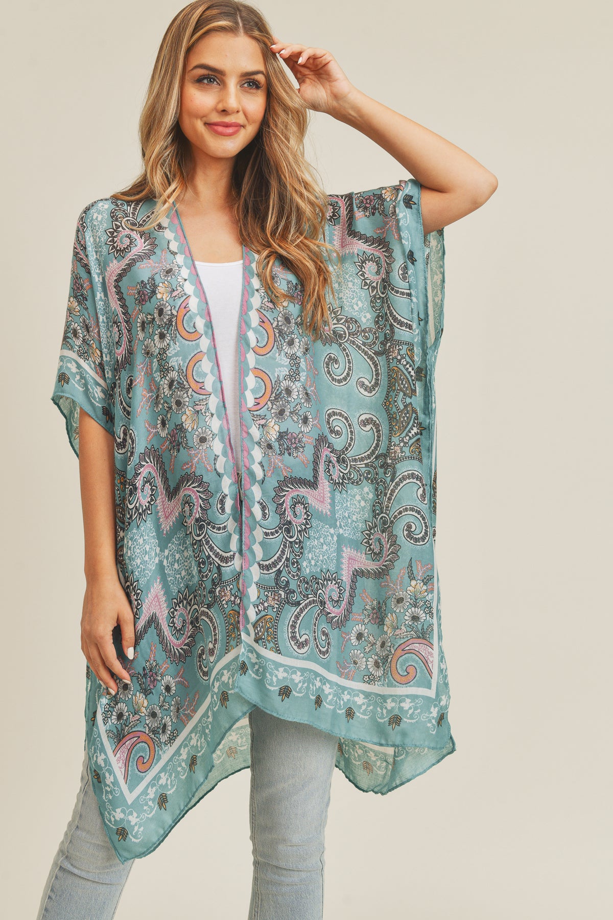 BOHEMIAN PATTERN KIMONO