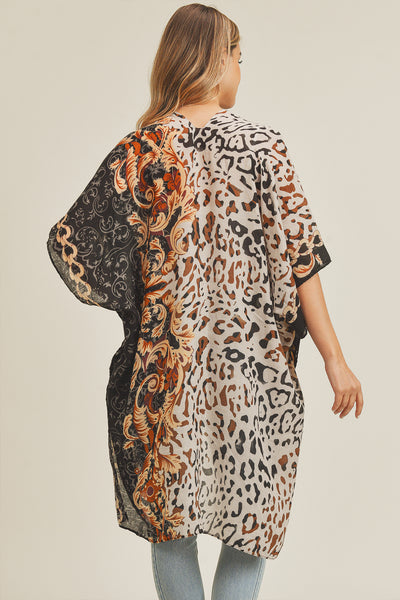BOHO LEOPARD KIMONO