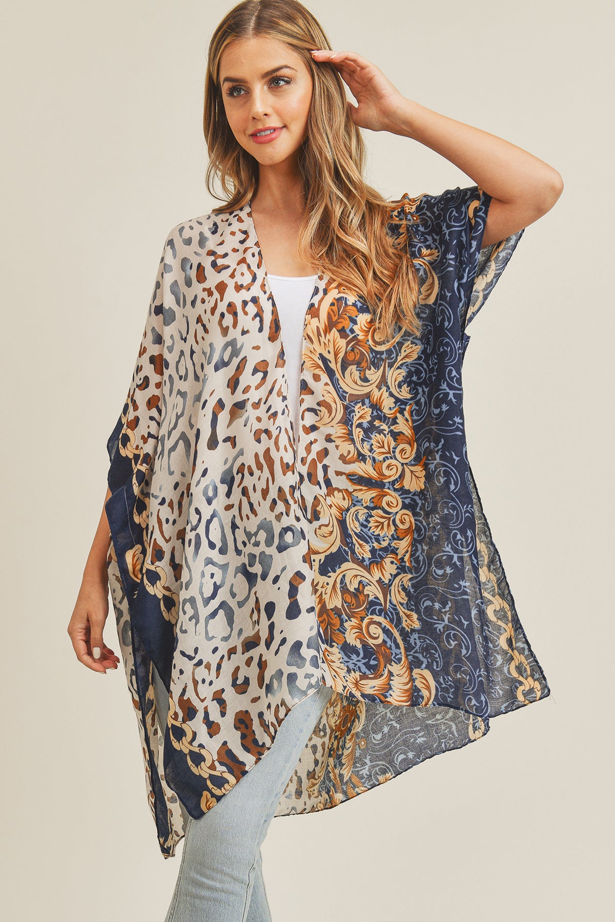 BOHO LEOPARD KIMONO