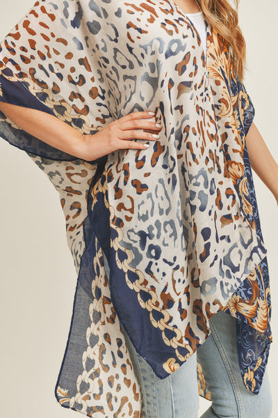 BOHO LEOPARD KIMONO