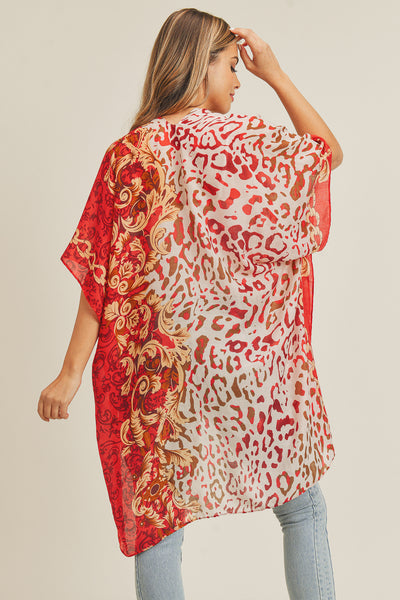 BOHO LEOPARD KIMONO
